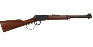HENRY H1 CLASSIC CARBINE LG LOOP LEVER RIFLE RIL 22 WMR 16.5 IN BBL BLUE/ WALNUT 10 RD