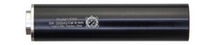 INLAND I-CAN 6" Aluminum Black Type III Anodized Black 9mm Suppressor, 1/2x28 direct thread base