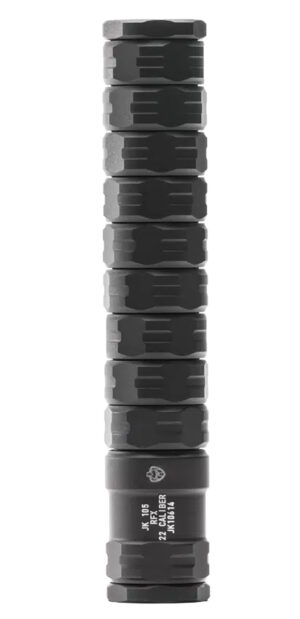 Jk Armament JK105RFX22 RFX 22 Cal 1.05" Black Aluminum/Stainless Steel 1/2"x28