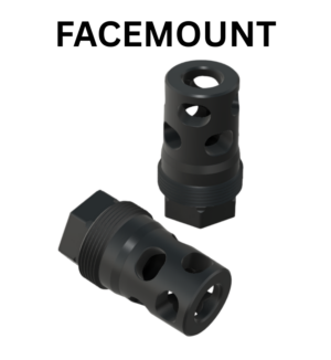 Comstock Facemount - Compact Muzzle Brake (M14x1 LH) Plan-B Suppressor Mount