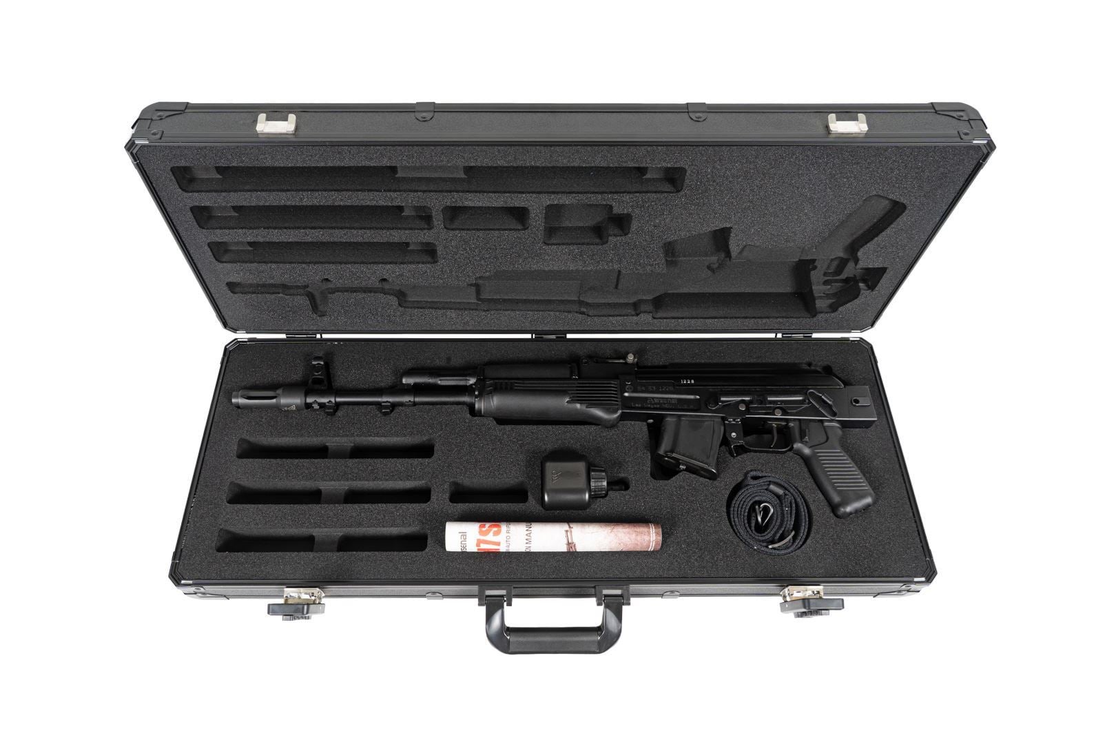 Arsenal SAM7SF 7.62x39mm Semi-Auto AK-47 Rifle with Aluminum Side Folding Stock and Arsenal Hard Case Black - Image 3