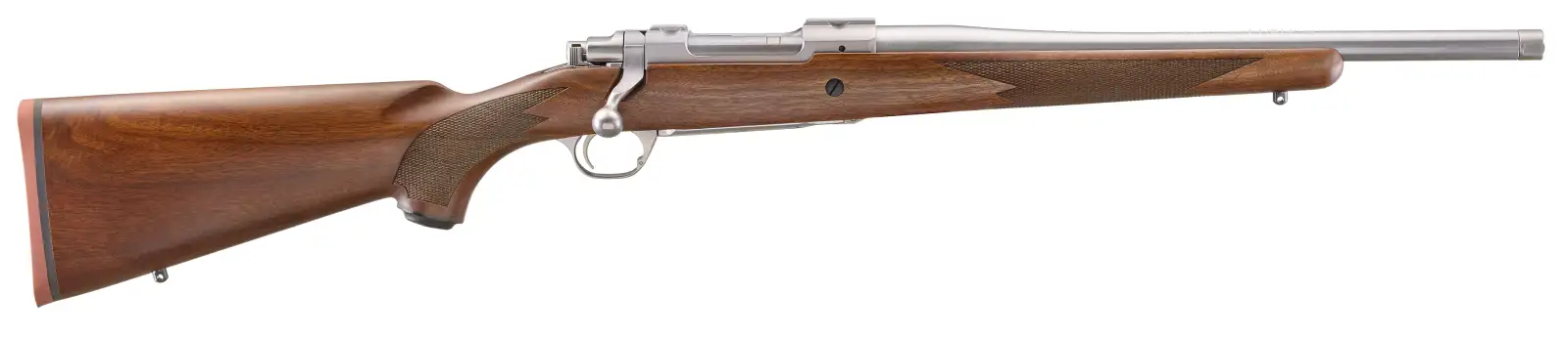 RUGER HAWKEYE HUNTER 358WIN RIFLE 16.6" T.B. WALNUT/STS 4RD - Image 2